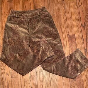 vintage bonnie strauss velvet pants